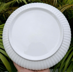 Dĩa sứ sâu lòng in hoa 20cm - dĩa sứ in hoa