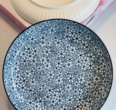 Bộ tô dĩa sứ in hoa size 20cm - tô sứ, dĩa sứ in hoa
