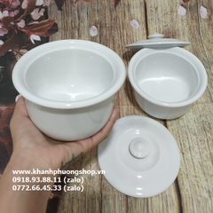 Thố sứ Minh Long có nắp 330ml - thố sứ minh long 330ml