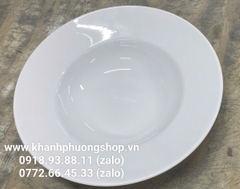 Dĩa vành sâu 27cm sứ Minh Long - dĩa súp sâu 27cm sứ minh long