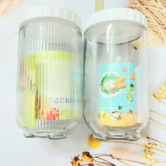 Hũ thủy tinh đựng gia vị nắp vặn 900ml - hũ thủy tinh nắp văn.