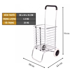 Xe kéo đi chợ đa năng - xe kéo đi siêu thị xếp gọn