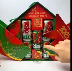 Hộp quà tặng bia Heineken cao cấp Tết 2025 - hộp quà tặng bia Heineken 2025