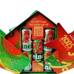 Hộp quà tặng bia Heineken cao cấp Tết 2025 - hộp quà tặng bia Heineken 2025