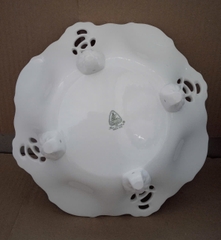 Dĩa trưng trái cây Tiệp viền vàng sứ Minh Long - dĩa trưng trái cây viền vàng minh long