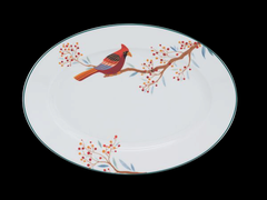 Dĩa hột xoài Quả Đầu Mùa sứ Minh Long - dĩa xoài quả đầu mùa gốm sứ minh long