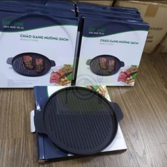 Chảo gang nướng BBQ eco-care 24cm - chảo nướng BBQ chống dính cao cấp