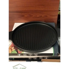 Chảo gang nướng BBQ eco-care 24cm - chảo nướng BBQ chống dính cao cấp