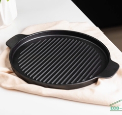 Chảo gang nướng BBQ eco-care 24cm - chảo nướng BBQ chống dính cao cấp