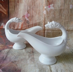 Gàu rót sốt Hoàng Cung gốm sứ Minh Long - gàu rót sốt sứ trắng Minh Long