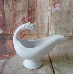 Gàu rót sốt Hoàng Cung gốm sứ Minh Long - gàu rót sốt sứ trắng Minh Long
