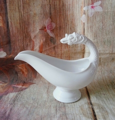 Gàu rót sốt Hoàng Cung gốm sứ Minh Long - gàu rót sốt sứ trắng Minh Long