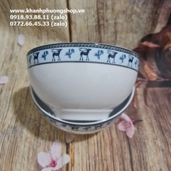 Bộ bàn ăn Lộc Lạc gốm sứ Minh Long - bộ chén tô dĩa lộc lạc sứ minh long