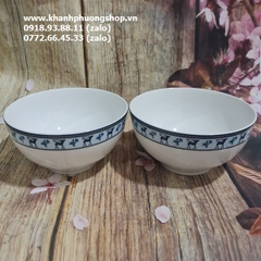 Bộ bàn ăn Lộc Lạc gốm sứ Minh Long - bộ chén tô dĩa lộc lạc sứ minh long