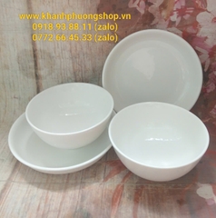 Bộ tô dĩa nhỏ gốm sứ Minh Long - tô dĩa sứ minh long size nhỏ