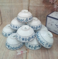 Bộ bàn ăn Tứ Quý 18 món gốm sứ Minh Long - bộ chén tô dĩa tứ quý sứ minh long