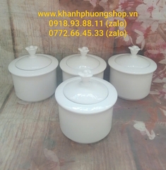 Hũ đựng gia vị gốm sứ Minh Long - hủ gia vị sứ minh long