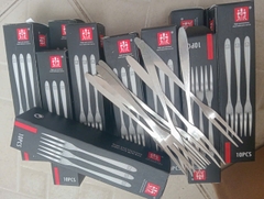 Nĩa nhỏ ăn trái cây hộp 10 cái - nĩa inox nhỏ ăn trái cây