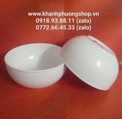 Tô sứ trắng Minh Long lòng sâu 19cm - tô sứ Minh Long Sago 19cm