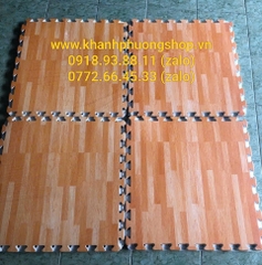 Thảm xốp lót sàn vân gỗ 60cm - thảm xốp lót sàn giả gỗ size 60cm
