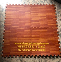 Thảm xốp lót sàn vân gỗ 60cm - thảm xốp lót sàn giả gỗ size 60cm