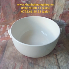 Thố sứ Minh Long không nắp 15,18,22cm - thố đựng cơm, thố canh gốm sứ minh long