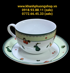 Bộ tách sứ uống trà, cà phê Quả Ngọt gốm sứ Minh Long 250ml