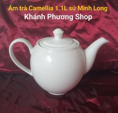 Bình trà Camellia 1.1L gốm sứ Minh Long - bình trà 1.1L gốm sứ minh long