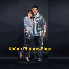 áo mưa trong suốt - áo mưa bộ trong suốt