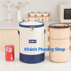 Túi giữ nhiệt cao cấp đựng hộp cơm - túi giữ nhiệt loại dày cao cấp