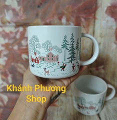 Ca sứ vẽ cảnh cao cấp 500ml - ca sứ cao cấp 0.5L