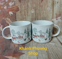Ca sứ vẽ cảnh cao cấp 500ml - ca sứ cao cấp 0.5L