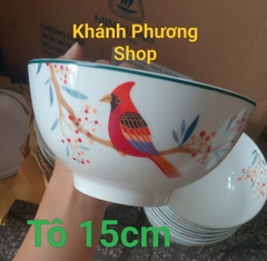 Tô cao 15cm quả đầu mùa gốm sứ Minh Long