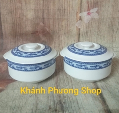 Thố chưng yến Chim Lạc sứ Minh Long - thố cá nhân 9.7cm Chim Lạc