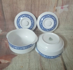 Thố chưng yến Chim Lạc sứ Minh Long - thố cá nhân 9.7cm Chim Lạc