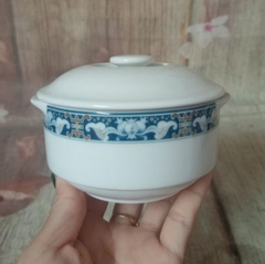 Thố yến có nắp gốm sứ Minh Long 10cm - thố chưng yến sứ minh long