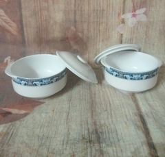 Thố yến có nắp gốm sứ Minh Long 10cm - thố chưng yến sứ minh long