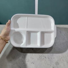 Khay đựng cơm bằng sứ 4 ngăn