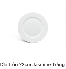 Dĩa tròn 22cm gốm sứ Minh Long