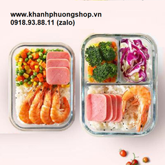 hộp thủy tinh chia 3 ngăn - hộp thủy tinh 3 ngăn