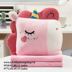Bộ mền gối 2 trong 1 nhiều mẫu dễ thương - bộ gối mền 2 trong 1