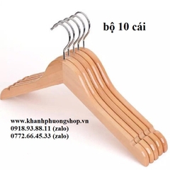 móc gỗ treo quần áo - móc treo quần áo gỗ