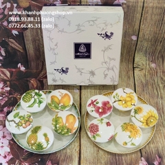 khay mứt sứ Minh Long - khay mứt gốm sứ Minh Long