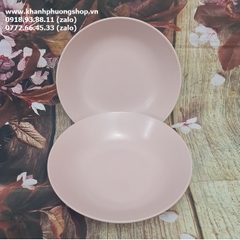 bộ tô dĩa sứ màu hồng phấn - bộ tô dĩa màu hồng phấn