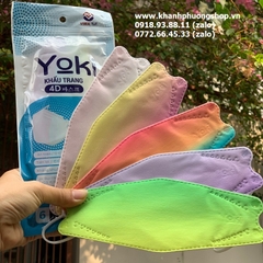 khẩu trang kf94 màu loang - khẩu trang kf94 màu pastel