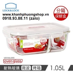 hộp thủy tinh lock&lock 2 ngăn - hộp thủy tinh lock&lock chia 2 ngăn