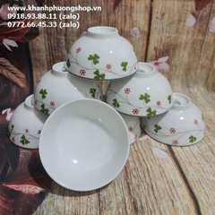 bộ bàn ăn cao cấp Hoa May Mắn sứ Minh Long 12 món - bộ bàn ăn cao cấp sứ minh long hoa may mắn