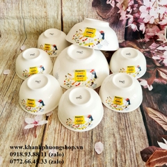 bộ chén tô sứ trắng - bộ chén tô sứ