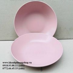 bộ chén tô dĩa sứ màu xanh pastel - bộ chén tô dĩa gốm sứ dày đẹp