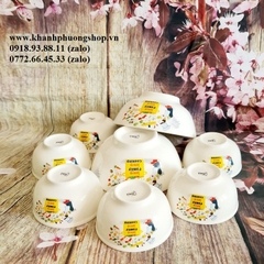 bộ chén tô sứ trắng - bộ chén tô sứ